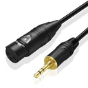 Female XLR to AUX/3.5mm Male TRS Audio Cable 3M