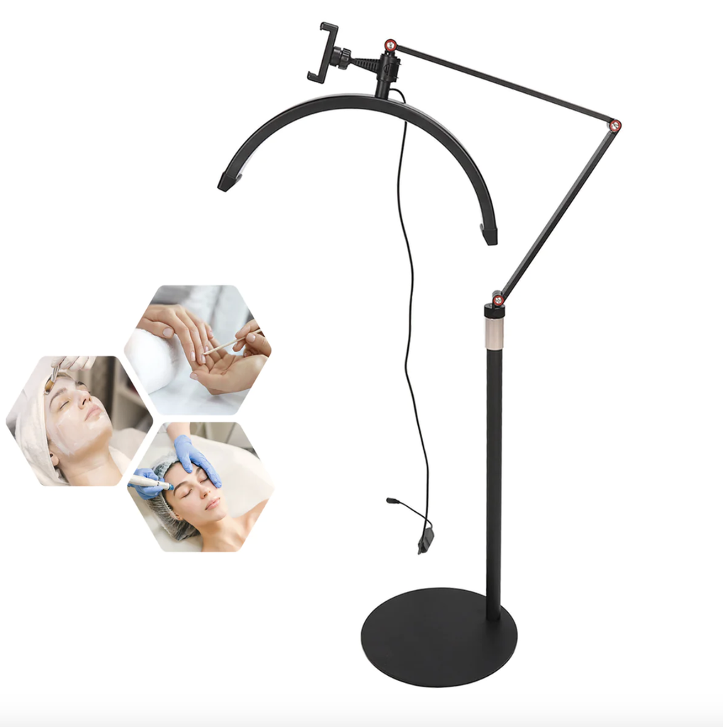 HD-M2X Half Moon LED Floor Lamp for Beauty and Content