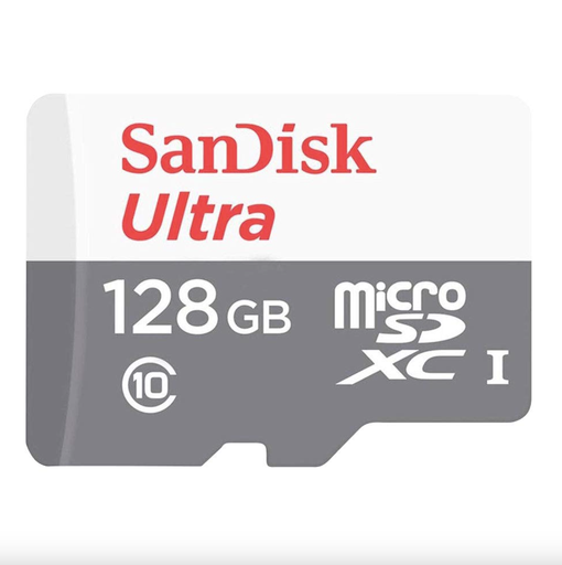 SanDisk Ultra Micro SD Card UHS-I Class10 128GB speed 100mb/s (Full HD)