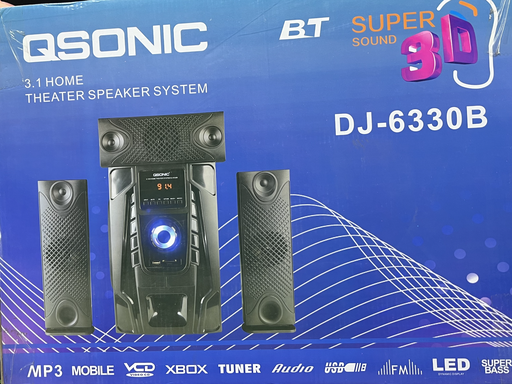 QSONIC DJ-6330B Theater Speaker System