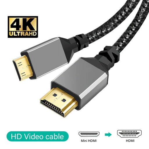 Cable 4K 60HZ MINI HDMI To HDMI Cable HDMI 2.0 HD 5 Meter