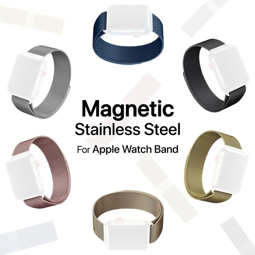 Magnetic stainless steel strap for Apple Watch
