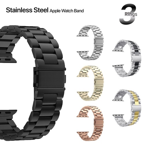 Stainless steel strap for Apple Watch - 3 loops