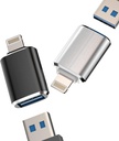iPhone OTG Adapter(2Pack)USB Female to Lightning Male Dongle