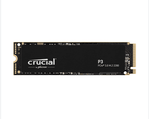 Crucial P3 500GB PCIe 3.0  NVMe M.2 SSD, up to 3500MB/s